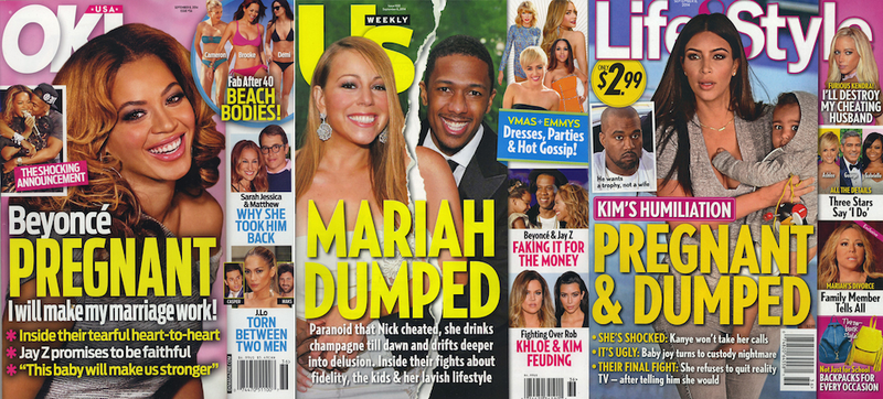 Illustration for article titled This Week in Tabloids: Everyone Is PREGNANT and/or DUMPED